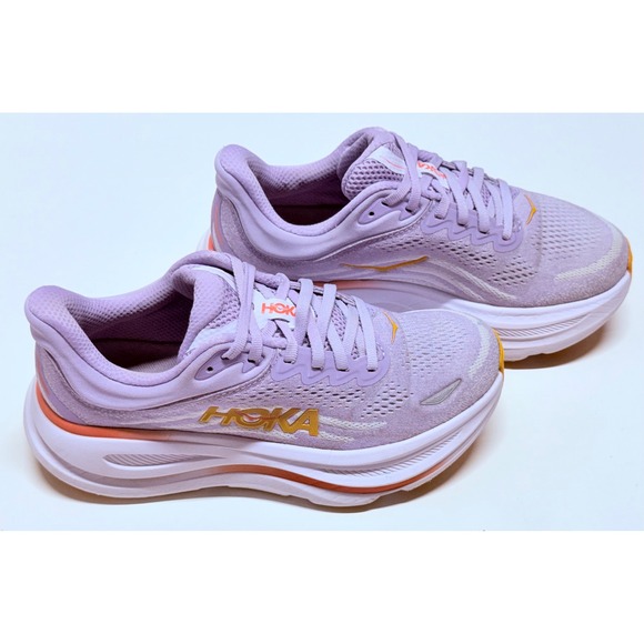 Hoka One One Shoes - Hoka Bondi 8 Lavender Orange Running Shoes Sneakers 1162012 AGH Womens 6.5B